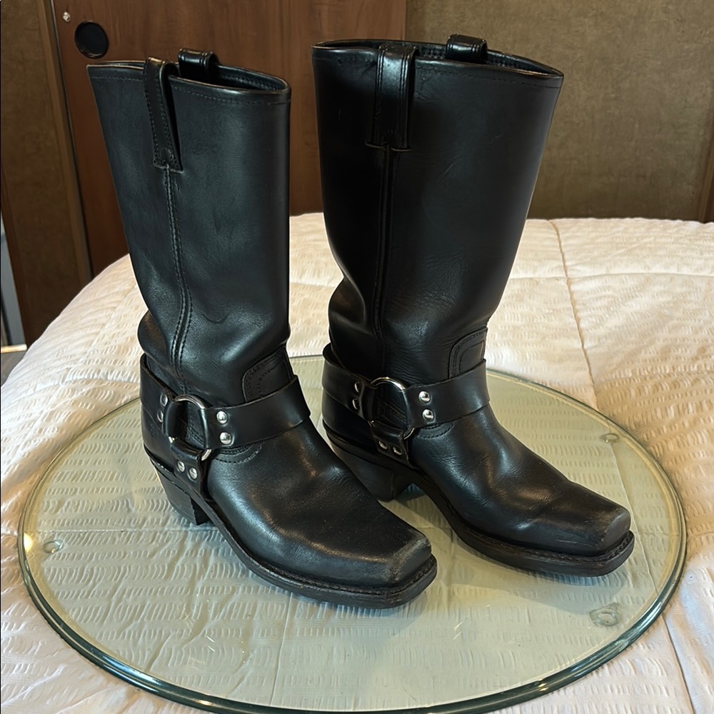 Frye Black Leather Women's Boots